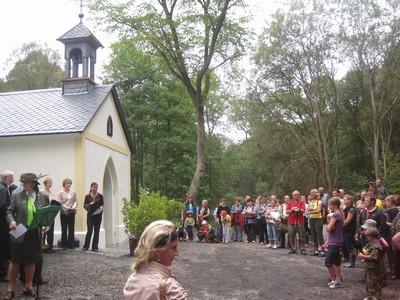 Vysvěcení kaple ve Stichlově mlýně