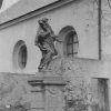 Štědrá - socha sv. Jana Nepomuckého | socha sv. Jana Nepomuckého v roce 1993