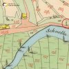 Žlutice - sousoší Nejsvětější Trojice | sousoší Nejsvětější Trojice na výřezu císařského otisku mapy stabilního katastru městečka Žlutice z roku 1841