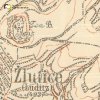 Žlutice - svatý obrázek | pobožnost na výřezu mapy 3. vojenského mapování z konce 19. století