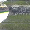 Semtěš - socha Panny Marie | pamětní nápis R. I. J. MDCCCIIC (Ronoviert im Jahre 1898) na zadní straně soklu plastiky - duben 2016