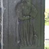 Semtěš - socha Panny Marie | reliéf sv. Marka na podstavci - duben 2016