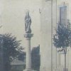 Sedlec - sloup se sochou Panny Marie | mariánský sloup v době kolem roku 1899