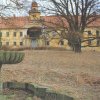 Štědrá - zámek | zámecká budova s parkem ve Štědré koncem 20. století