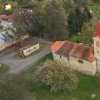 Palič - kostel sv. Anny | rekonstruovaný kostel sv. Anny ve vsi Palič na leteckém záběru - duben 2017