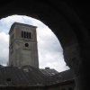 Cheb - kostel Nalezení sv. Kříže | věž klášterního kostela Nalezení sv. Kříže - duben 2012