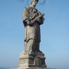 Močidlec - socha sv. Jana Nepomuckého | vrcholová plastika sv. Jana Nepomuckého - duben 2016