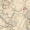 Bražec - Bílý kříž | Bílý kříž u Krásného rybníku u Bražce na výřezu mapy topografické sekce 3. vojenského mapování ze 30. let 20. století