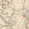 Bražec - Černý kříž | Černý kříž na odbočce ke Královu mlýnu u Bražce na výřezu mapy topografické sekce 3. vojenského mapování ze 30. let 20. století