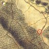 Bochov - Lohmarterlský kříž | starší kříž na bývalém rozcestí nad Bártovým mlýnem u Bochova na mapě 1. vojenského josefského mapování z let 1764-1768