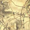 Německý Chloumek - Balnský kříž | původní kříž na rozcestí na východním okraji vsi Německý Chloumek na mapě 1. vojenského josefského mapování z let 1764-1768