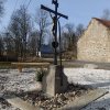 Německý Chloumek - Balnský kříž | zadní strana kříže - březen 2014