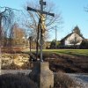 Německý Chloumek - Balnský kříž | obnovený Balnský kříž - březen 2017