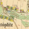 Nová Teplice (Neu Teplitz) | Nová Teplice na mapě stabilního katastru vsi z roku 1841