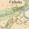Číhání (Tschihana) | Číhání na mapě stabilního katastru vsi Čichořice z roku 1841