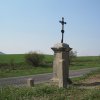 Protivec - Scherzerův kříž | obnovený Scherzerův kříž od severovýchodu - duben 2011