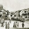 Karlovy Vary - kolonáda Nového pramene | Giesselova kolonáda Nového pramene v době po roce 1834
