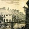 Karlovy Vary - Mlýnské lázně | Mlýnské lázně na mědirytině Antona Balzera z roku 1794