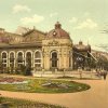 Karlovy Vary - Blanenský pavilon | pavilon na kolorované fotografii z počátku 20. století