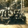 Karlovy Vary - Blanenský pavilon | setkání šachistů u Blanenského pavilonu v roce 1907