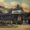 Karlovy Vary - Blanenský pavilon | Blanenský pavilon na kolorované pohlednici z roku 1927