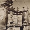 Karlovy Vary - Blanenský pavilon | expozice vřídlovce v rámci výstavy tradičních karlovarských výrobků v pavilonu roku 1887