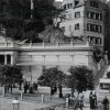 Karlovy Vary - Mlýnská kolonáda | pavilon Skalního pramene na historické fotografii z roku 1897