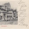 Karlovy Vary - Mlýnská kolonáda | pavilon Skalního pramene na historické pohlednici z roku 1903