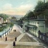 Karlovy Vary - Mlýnská kolonáda | Mlýnská kolonáda na kolorované pohlednici asi z roku 1909