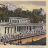 Karlovy Vary - Mlýnská kolonáda | Mlýnská kolonáda na kolorované pohlednici z roku 1927