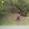 Lučiny - železný kříž | úprava terénu v prostoru rozvaleného podstavce železného kříže u Lučin - květen 2022