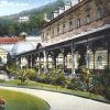 Karlovy Vary - Sadová kolonáda | kolonáda na kolorované pohlednici z počátku 20. století