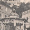 Karlovy Vary - altán pramene Svoboda | altán pramene Františka Josefa I. (Franz Joseph-Quelle) před rokem 1918
