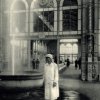 Karlovy Vary - litinová Vřídelní kolonáda | Vřídelní mísa na fotografii z doby před rokem 1939