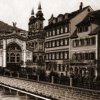 Karlovy Vary - litinová Vřídelní kolonáda | litinová Vřídelní kolonáda na polygrafii z roku 1895