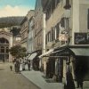 Karlovy Vary - litinová Vřídelní kolonáda | Vřídelní kolonáda na kolorované pohlednici kolem roku 1900
