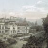 Karlovy Vary - Císařské lázně (Lázně I) | budova Císařských lázní na kresbě z doby před rokem 1900