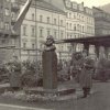 Karlovy Vary - busta Karla Marxe | slavnostní odhalení busty Karla Marxe v roce 1957