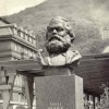 Karlovy Vary - busta Karla Marxe | slavnostní odhalení busty v roce 1957