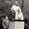 Karlovy Vary - pomník Karla Marxe | Karel Kuneš při slavnostním odhalení pomníku Karla Marxe dne 5. 5. 1988