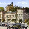 Karlovy Vary - Lázeňský dům (Lázně III) | Lázeňský dům na kolorované pohlednici z doby roku 1900