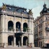 Karlovy Vary - Městské divadlo | Městské divadlo na kolorované pohlednici z roku 1912