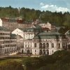 Karlovy Vary - Městské divadlo | Městské divadlo na kolorované pohlednici z roku 1920