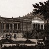 Karlovy Vary - Poštovní dvůr | zahradní pavilon na polygrafii z doby kolem roku 1900