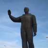 Karlovy Vary - pomník Jurije Gagarina | pomník Jurije Gagarina - prosinec 2011