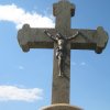 Protivec - Lugschenský kříž | nový pískovcový vrcholový kříž - červen 2012