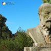 Protivec - busta Tomáše Garrigua Masaryka | pískovcová busta Tomáše Garrigua Masaryka - září 2015