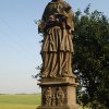 Vladořice - socha sv. Jana Nepomuckého | vrcholová socha sv. Jana Nepomuckého - červenec 2015