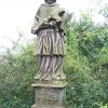 Vladořice - socha sv. Jana Nepomuckého | zchátralá vrcholová plastika na počátku 21. století