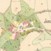 Záhořice (Sahorz) | Záhořice na otisku mapy stabilního katastru vsi z roku 1841